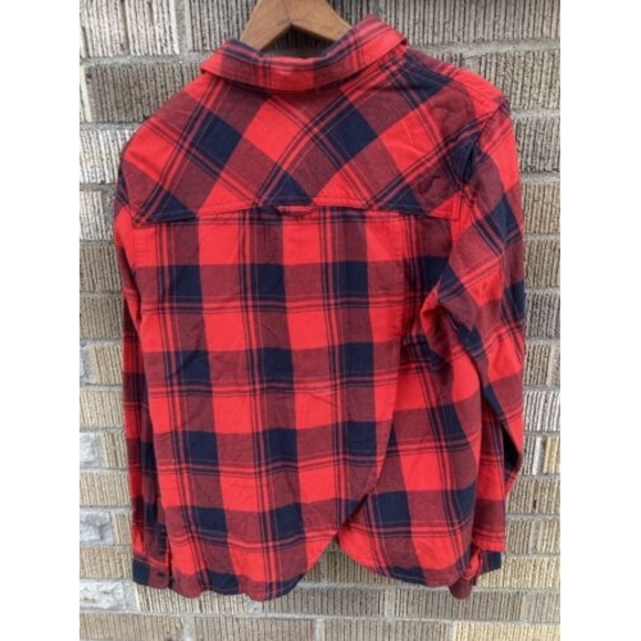 Women’s Small Duluth Trading Flannel Long Sleeve Buffalo Plaid Button Shirt Vent - Picture 7 of 7